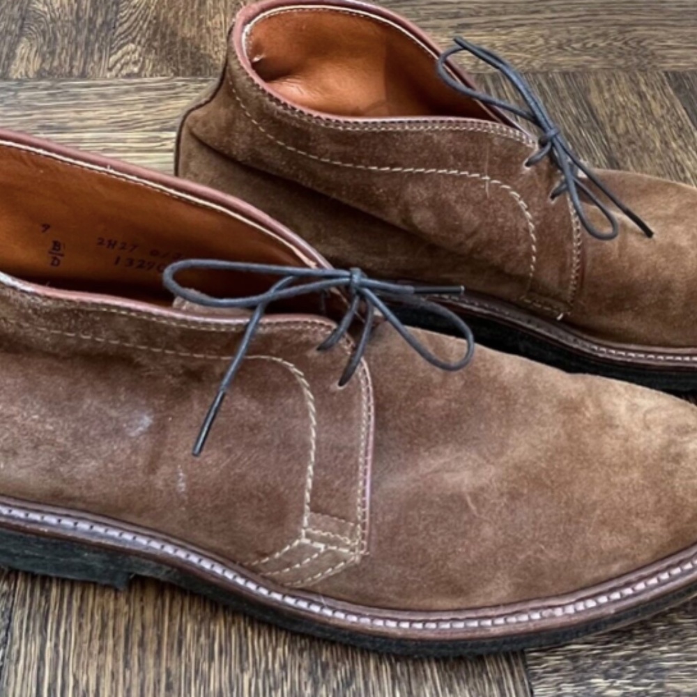 ALDEN SUEDE CHUKKA BOOT J Crew BROWN size 9D